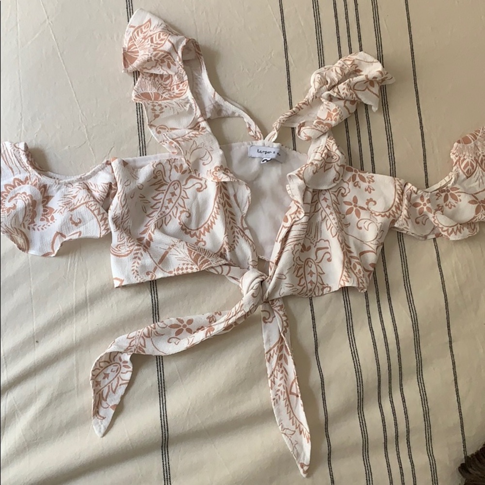 Harper & me cute tie top